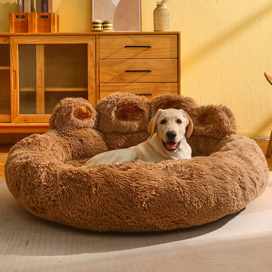 Paw shaped dog bed