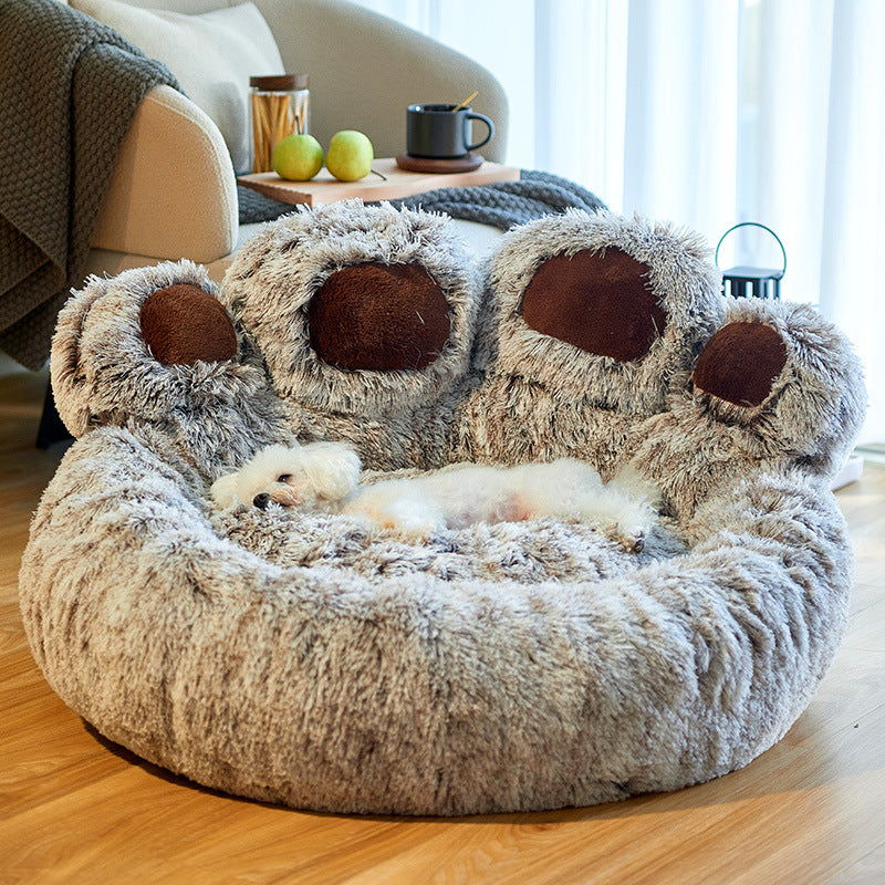 Paw shaped dog bed