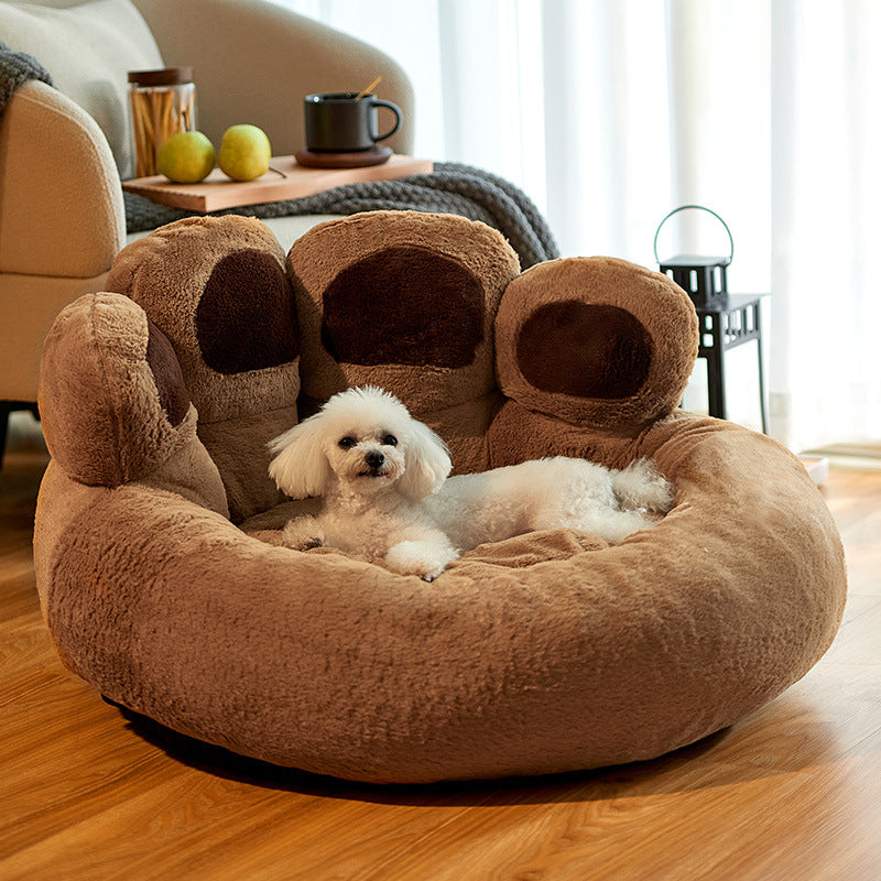 Paw shaped dog bed